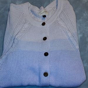 Women's XL  button front knit sweater